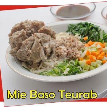 Mie Baso Teurab menu Rumah Baso Echo 93, Ngamplang