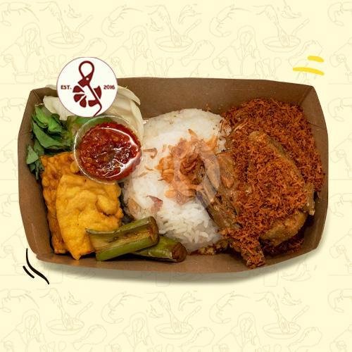 Nasi Penyet 4T menu Kedai Nyali, Rungkut