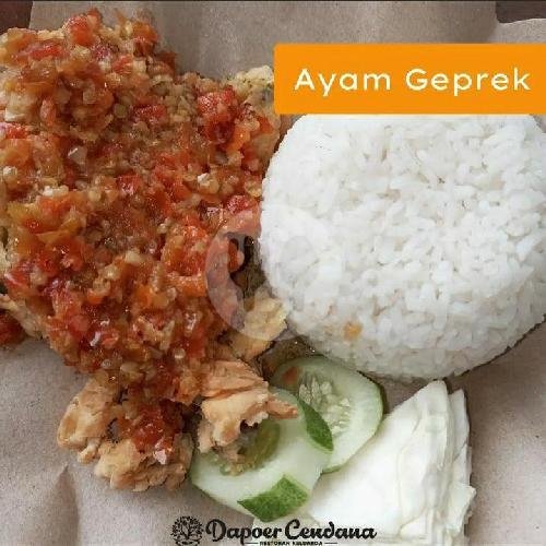Ayam Geprek + Nasi menu Dapoer Cendana, Arumsari