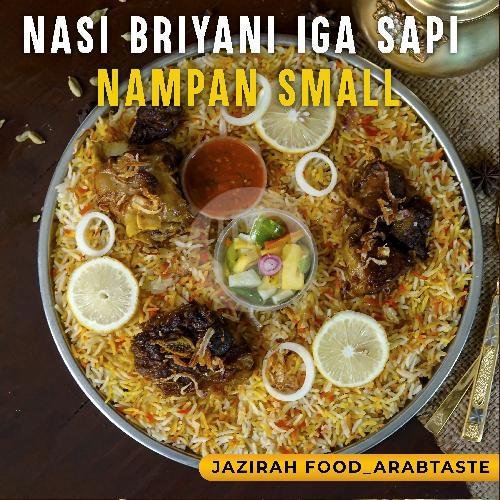 Nasi Briyani Daging Kambing Nampan Small 3-4 Orang menu Jazirah food arab taste