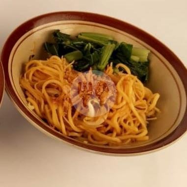 Mie Dan Sayur (Yamin Manis) menu Mie Baso As-Syukur Bunderan Gobras