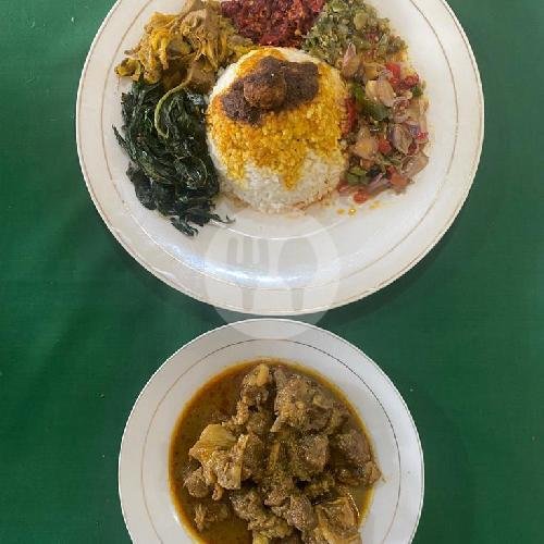 Nasi Rendang menu RM. Restu Bundo Kapin, Marna Putra Atas