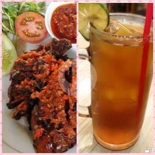 Nasi + Sambal Cumi Pedas Petelor+ Telur Ceplok menu Cumi dan Tuna Mercon Mba Nana, Imogiri