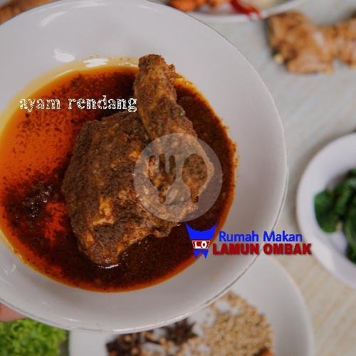 Nasi + Ayam Rendang menu RM. Lamun Ombak, Cab Ulak Karang