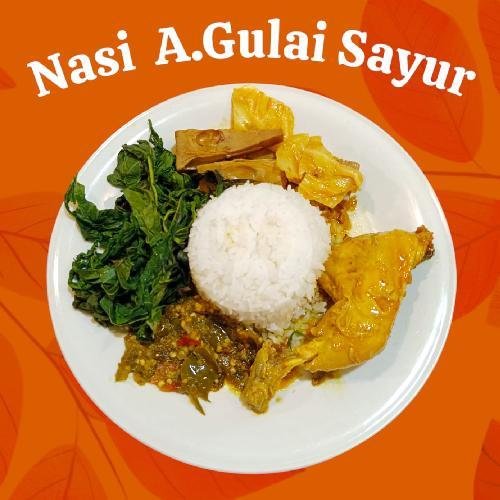 Nasi - Ayam Ijo - Sayur menu Nasi Padang Sari Bundo, Antapani