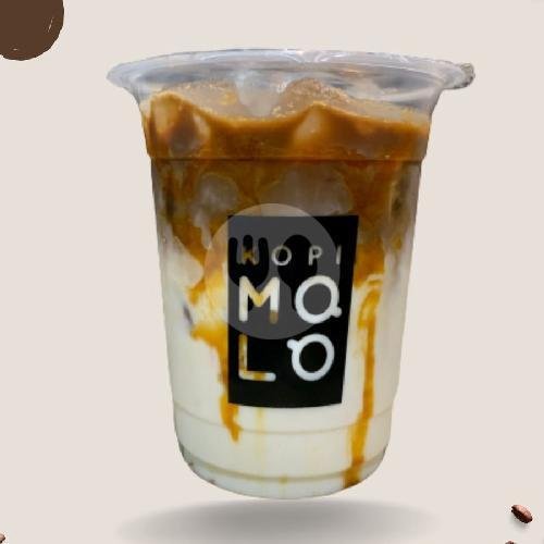 Es Kopi Caramel Macchiato menu Kopi Molo, Pungkur