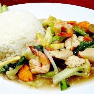 Nasi Cap Jay Seafood menu Tio Ciu Sedap Mantap, Ngaliyan