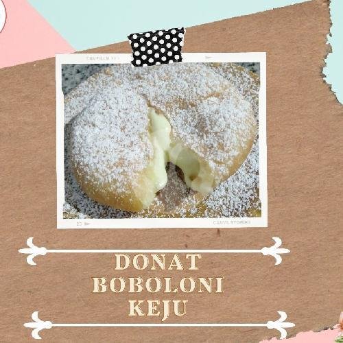 Donat Isi / Bomboloni Keju menu Donat Qizz Store, ITS