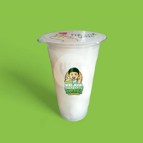 (Cup) Air Kelapa Hijau menu Kelapa Pandan Spesial Bang Udin, Bonjol