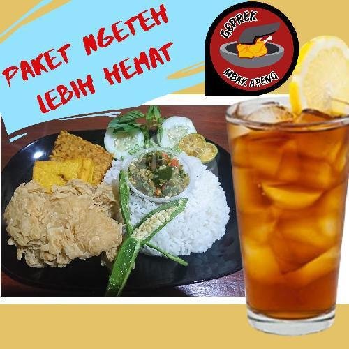 Paket Ayam Jamur menu Lalapan Ayam Geprek Mbak Apeng, Tirto Taruno