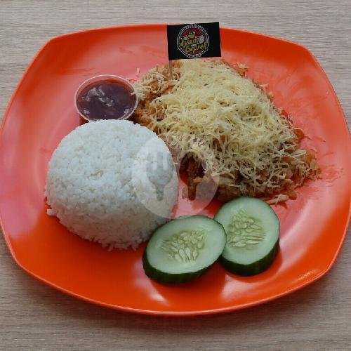Nasi Ayam Geprek Mozarella menu Ayam Geprek & Salad Buah Simple Food, Pramuka