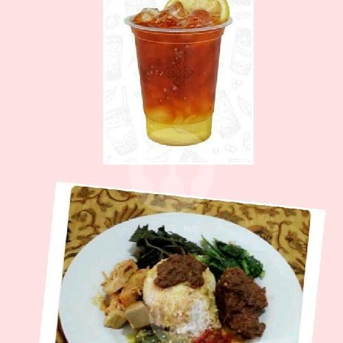 Nasi Ayam Goreng/Balado/Gulai/Bakar + Ice Lemon Tea / Es Teh Manis menu RM. Padang Mahkota, Telkom