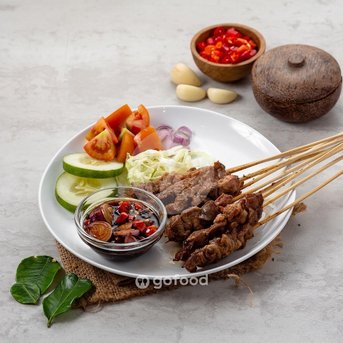Sate Khas Solo 10 Tusuk Polos menu Sate Kambing Muda Balibul, Secang