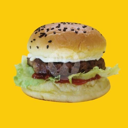 Double Beef Burger menu Moo Burger Dipatiukur
