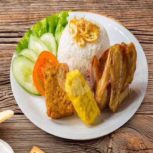 Nasi Ayam Serundeng Komplit menu Ayam Bakar Teh Neng, Pesantren
