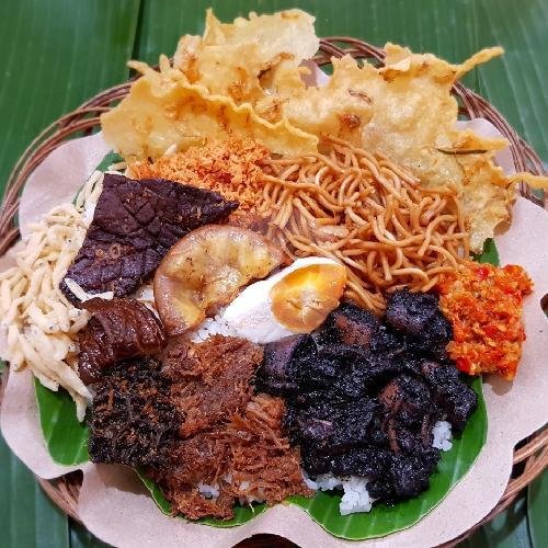 Nasi Cuhima Paru menu Nasi Cumi Hitam Cuhima Bu Evie, Simpang Darmo Permai Selatan