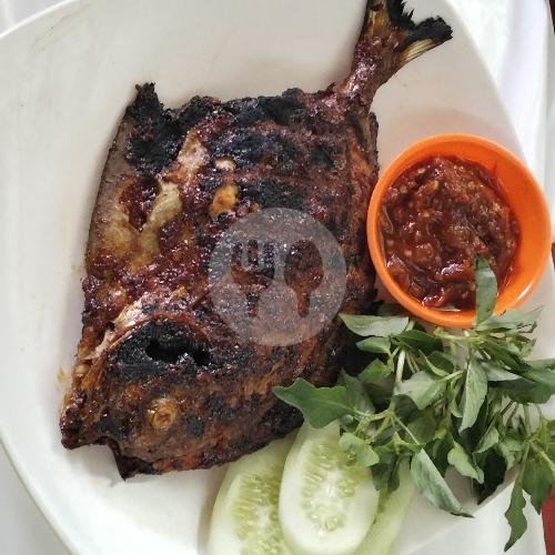 Bawal Laut Bakar+Nasi menu Ayam Ikan Bakar Mas Gondrong