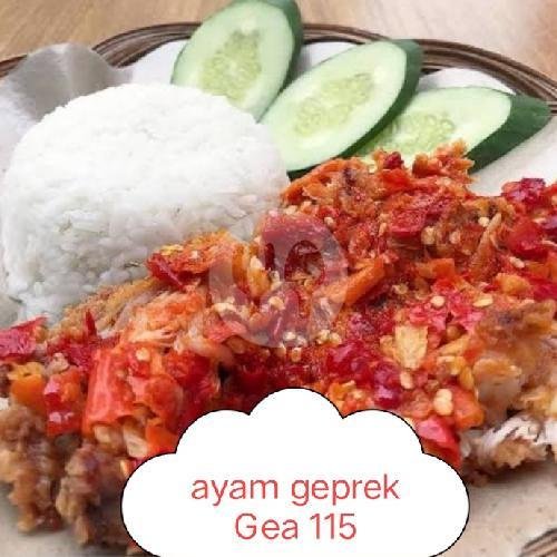 Mie Pedas Petai menu Ayam Geprek Gea 115 Graha Indah, Jatiasih