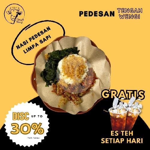 Nasi Pedesan Kikil + Es Teh menu Pedesan Tengah Wengi, Soekarno-Hatta