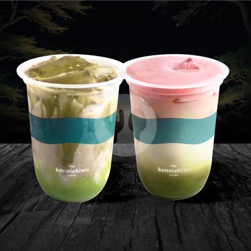 Tengu Matcha Free Nupeppo Ichigo menu Kopi Konnichiwa, Cimahi