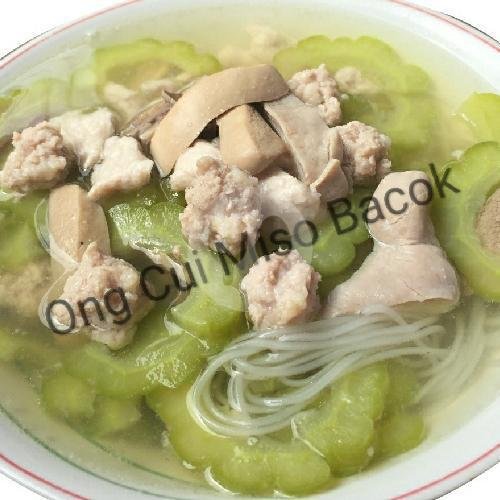 telor kampung 1/2 matang menu Ong Cui (Miso Bacok) Khas Bagan, Teluk Gong