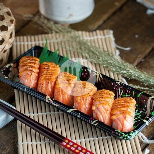 Salmon Aburi Spicy Set menu Shigeru Sushi, Grand Indonesia Mall
