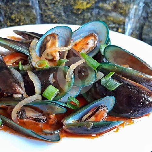 Kerang Hijau Saus Tiram Pedas menu King Kerang Seafood, Balecatur