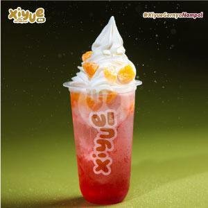 Xi Yue Tropical Strawberry Orange Float menu XIYUE, Gajahmada