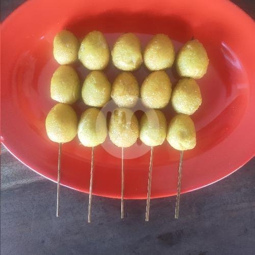 Sate Jantung menu Bubur Ayam Cirebon Mas Abay 76, Gunung Putri