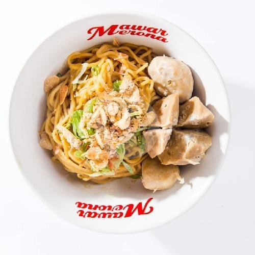 Yamien Asin Baso Cincang menu Baso Mawar Merona, Cihampelas