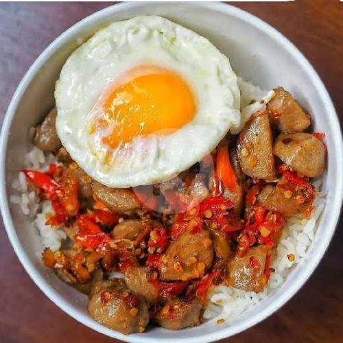Nasi Ayam Geprek Sambel Pencit menu Aurah S Kitchen Ayam Geprek Rasan Rasan, Gedangan