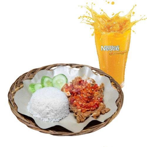Paket Super Hemat Es Milo menu GEPREK BROMO, Kanigaran