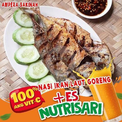 Nasi Ikan Goreng Laut menu Ampera Sakinah, Gn. Pangilun