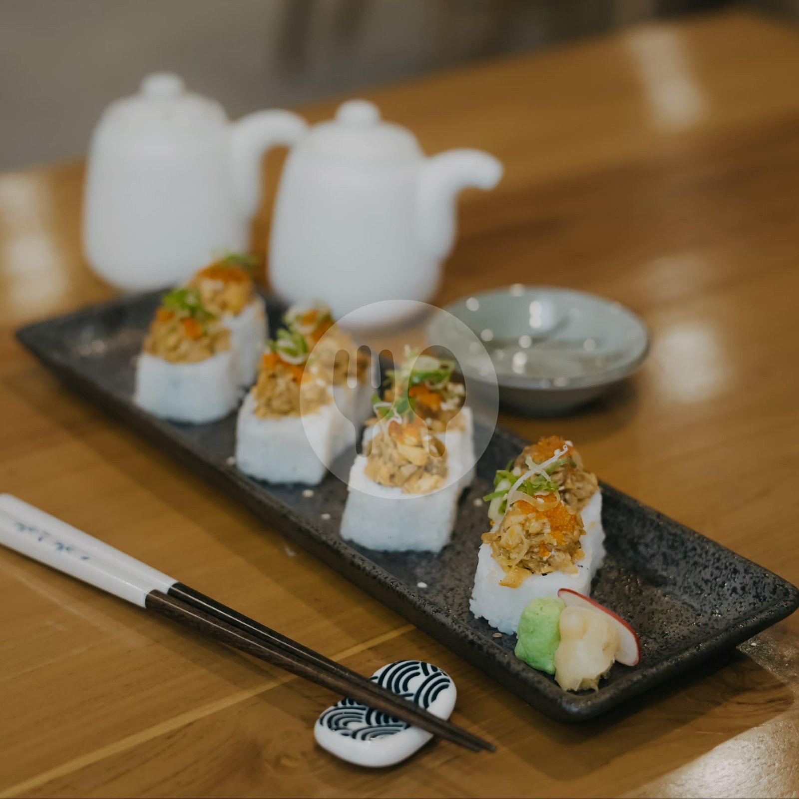Spicy Salmon Roasted Boba (8 Pcs) menu Baiza Sushi, Kemang