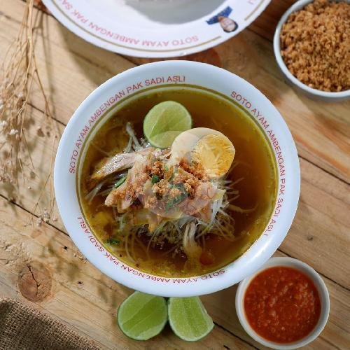 Soto Ayam Biasa menu Soto Ayam Ambengan Pak Sadi Asli, HR Muhamad