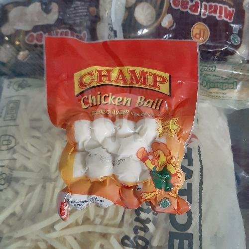 Champ Chicken Meat Ball 500 Gr 50 Pcs menu Tiga Dara Frozen Food