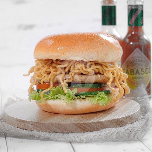 Indomie Chicken Burger menu Beurgeur Burger, Ciliwung