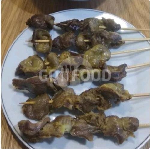 Sate Telur Puyuh Bumbu Kari menu Bubur Ayam Spesial Kari 