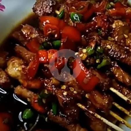 10 Tusuk Sate Taican Bumbu Kacang menu Sate Ayam Madura 07 Mas Romli, Rancacili