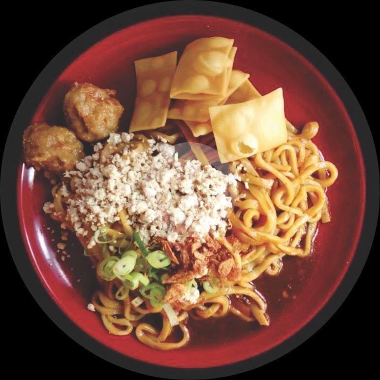 Bakso Mercon menu Mie Red Dragon, Comal