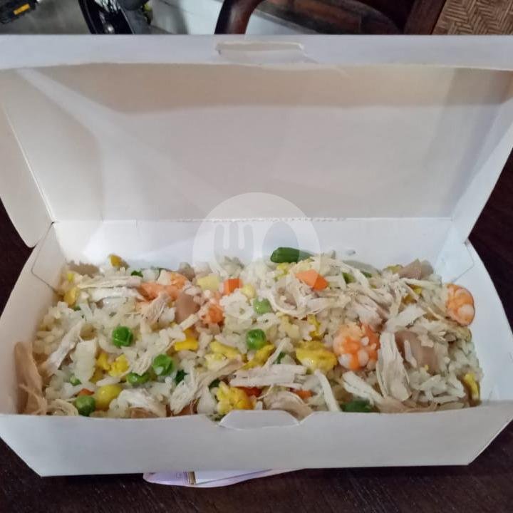 Emping menu Bubur Ayam Hongkong, Gedongan
