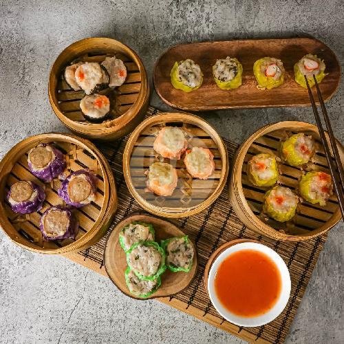Mix Dimsum Isi 8 Pcs + Minum menu Akar Dimsum, Srengseng