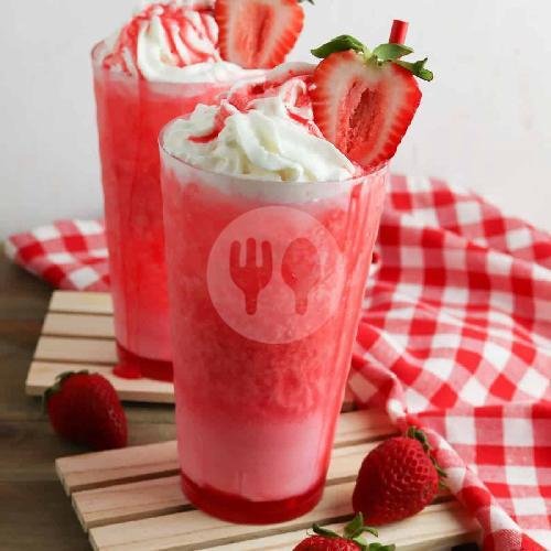 Jus Naga Float menu Abadi Murni Chicken, Pengkolan Kendal